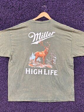 Miller High Life Big Buck Hunting Outdoors Promo T-Shirt XXL